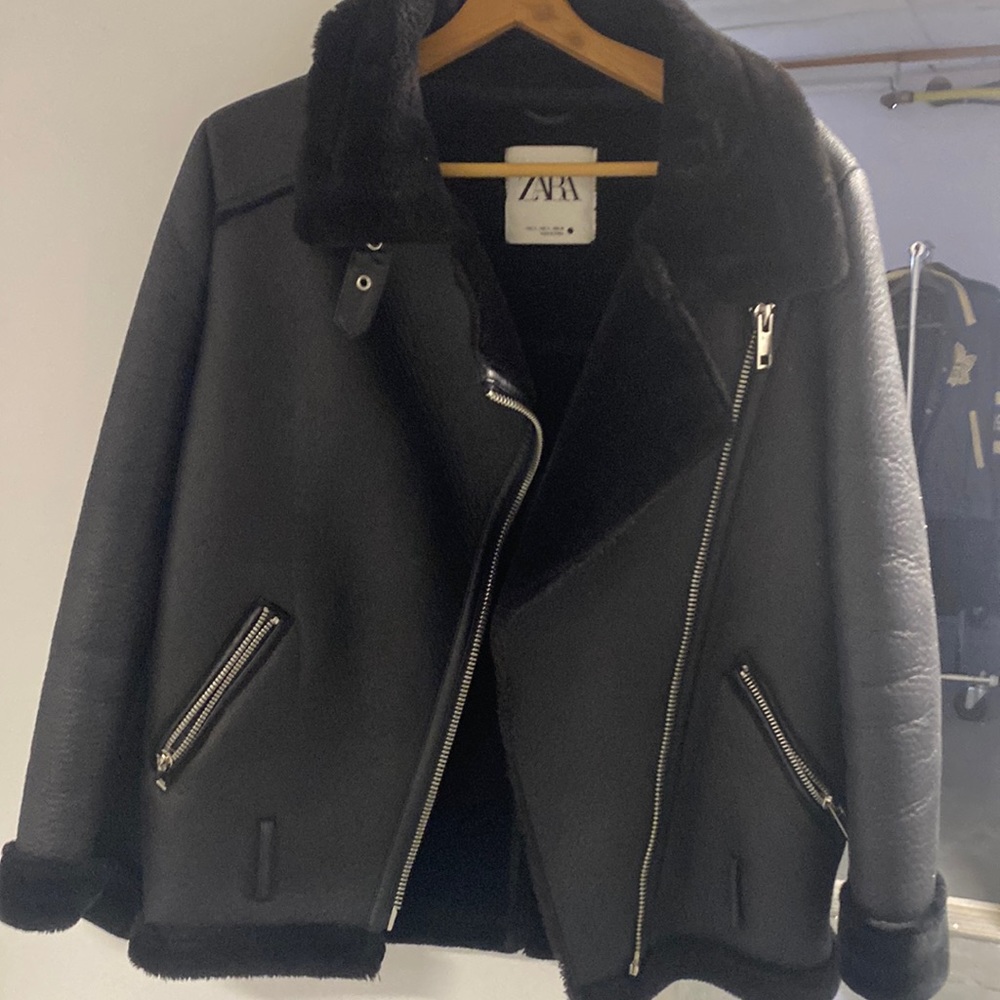 Zara pleather jacket
